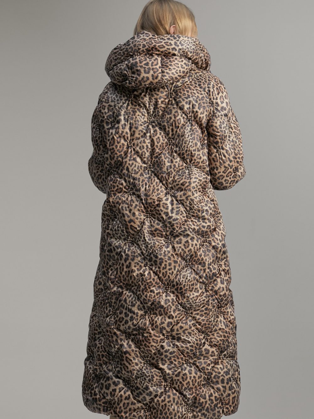 Puffer Coat With Contrast Lining