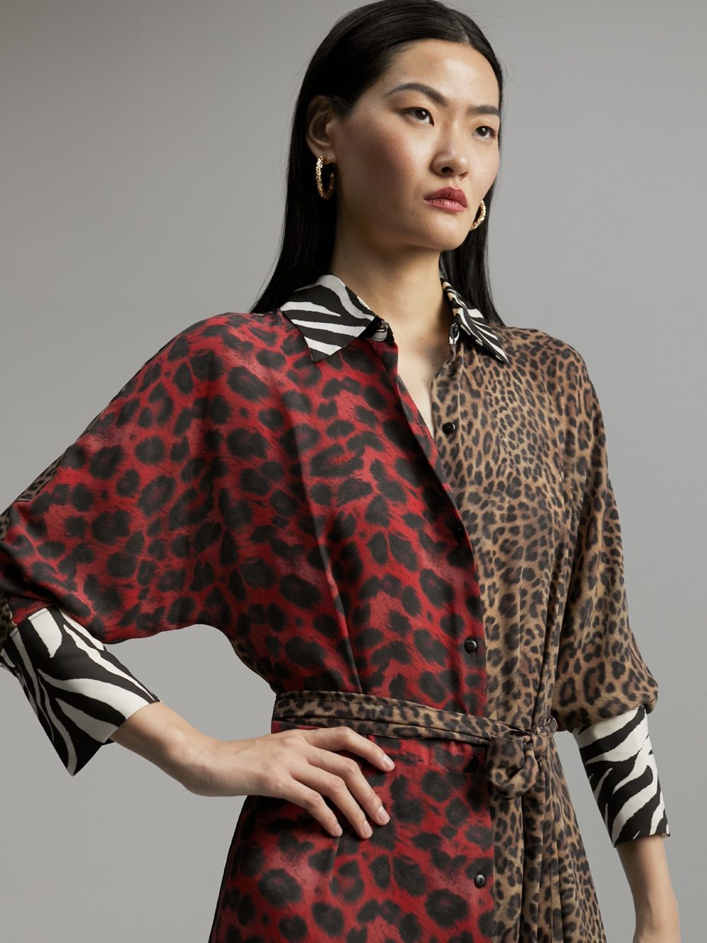 Multicolored Animal Print Dress