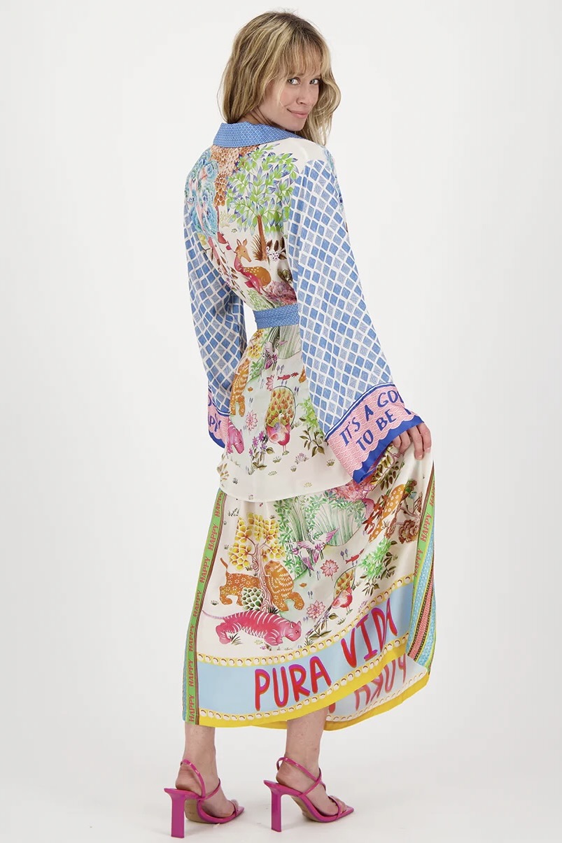 Pura Vida Lucia Kimono Belted Jacket