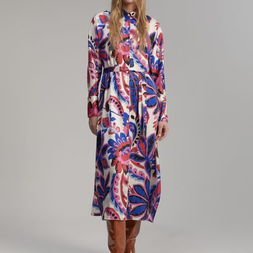 Paisley Print Dress