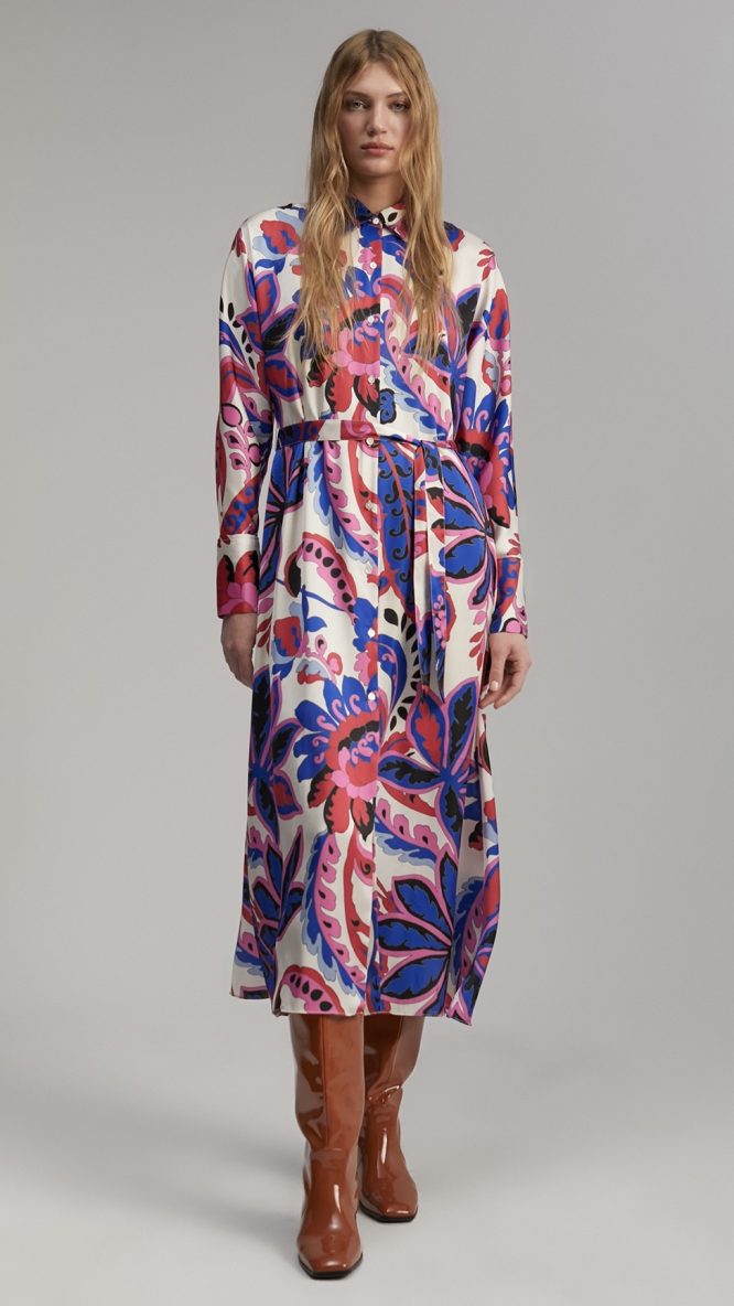 Paisley Print Dress