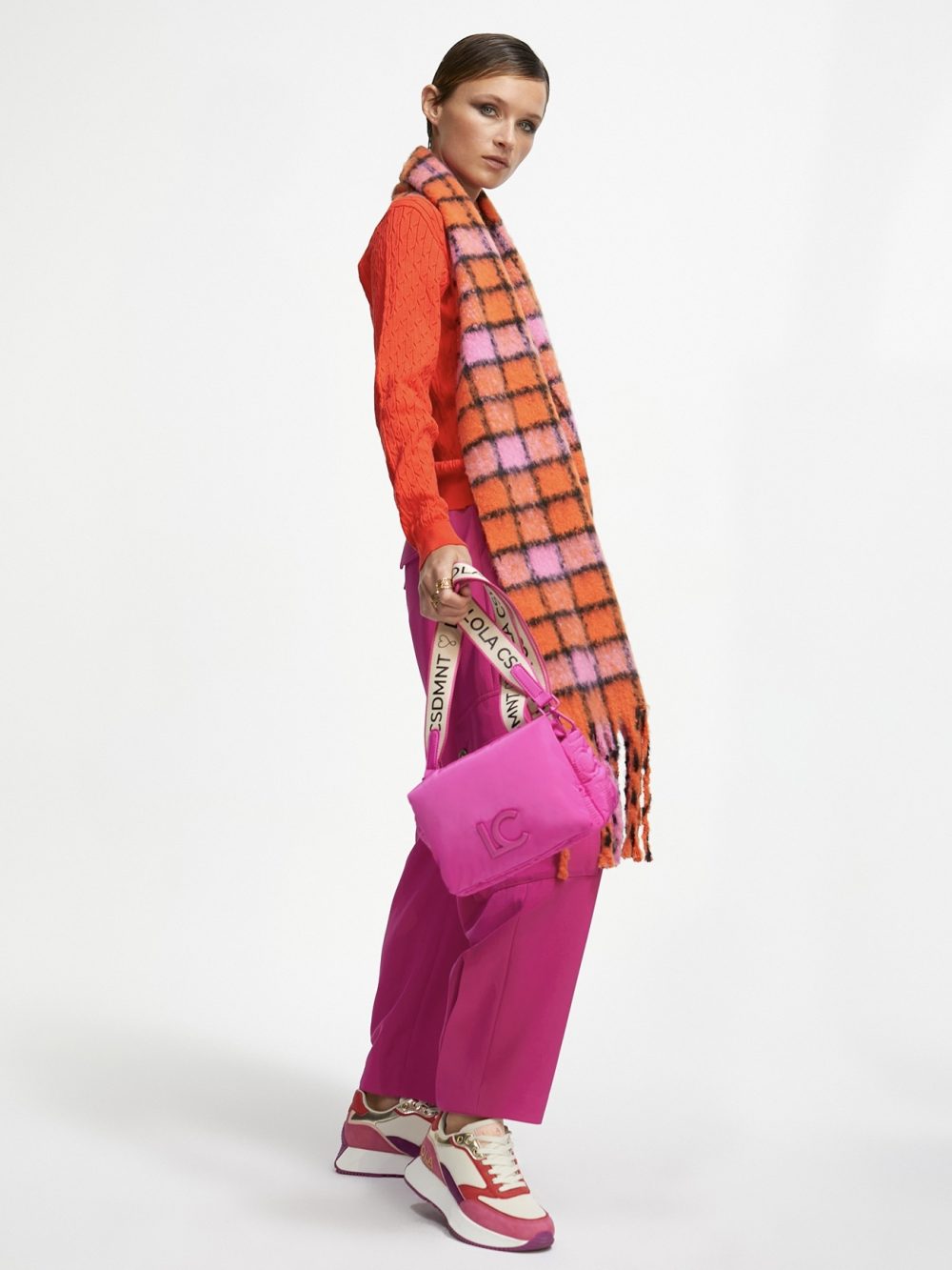 Quilted Crossbody Bag Pink