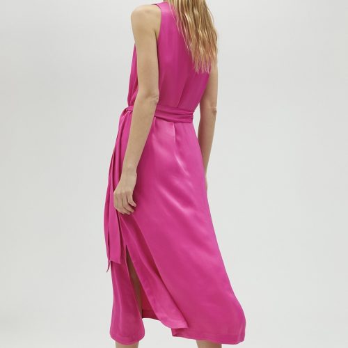 Fuchsia Satin Dress