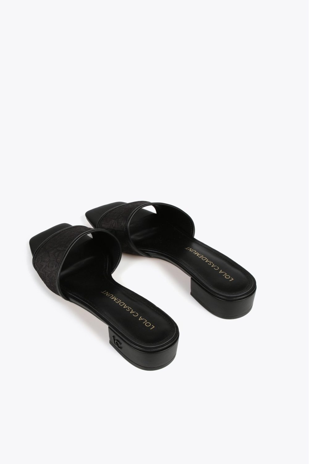 Slider Sandals In Monogrammed Mesh