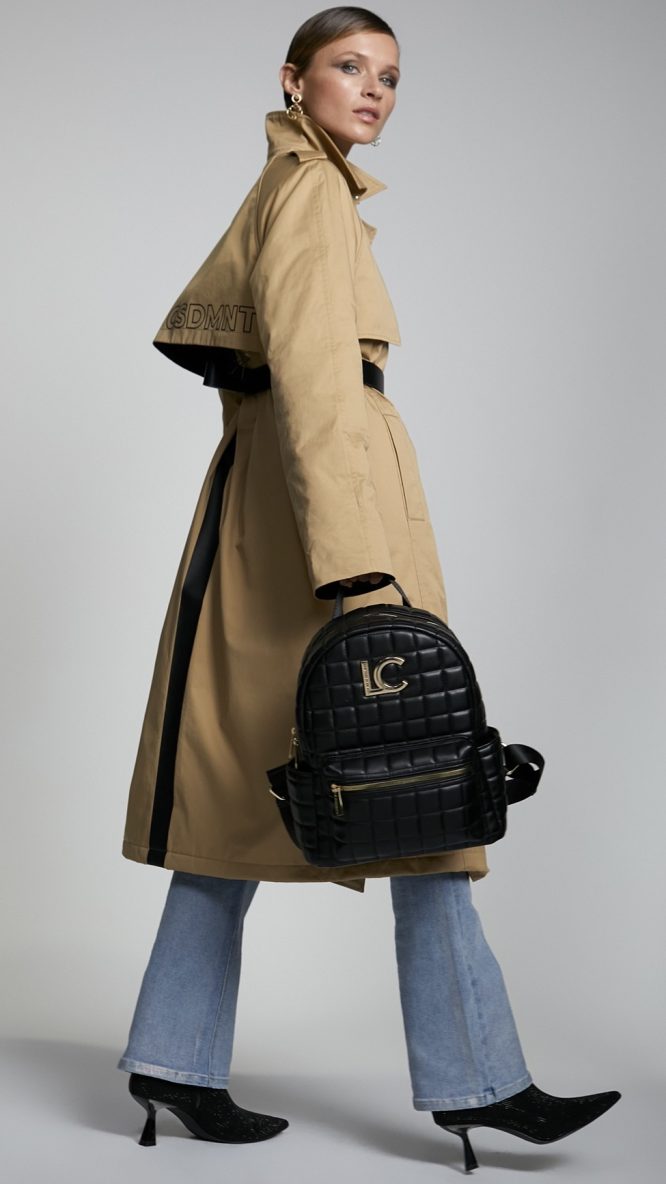 Trench Coat With Logo Detail