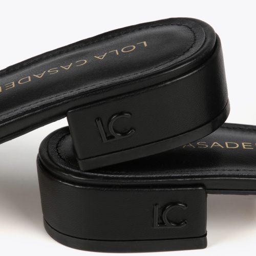 Slider Sandals In Monogrammed Mesh