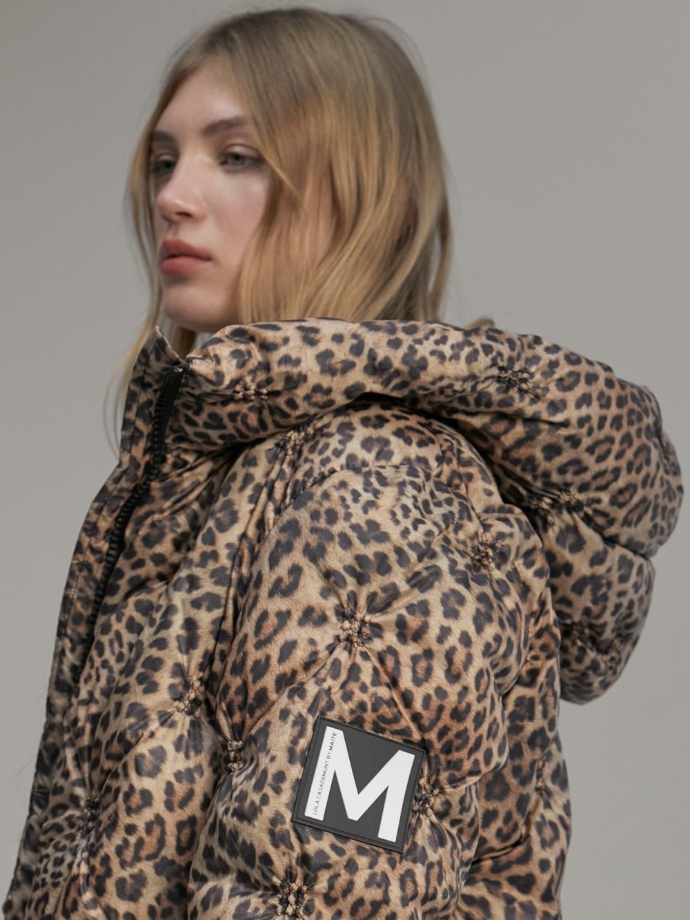 Puffer Coat With Contrast Lining