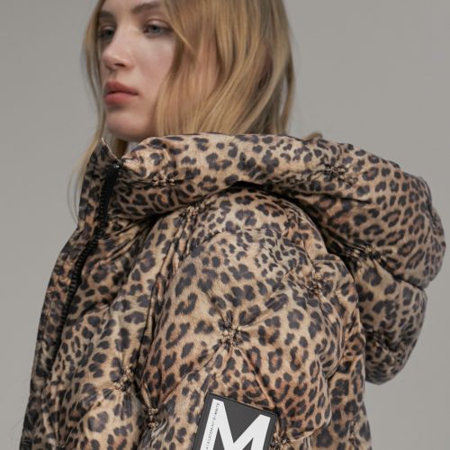 Puffer Coat With Contrast Lining