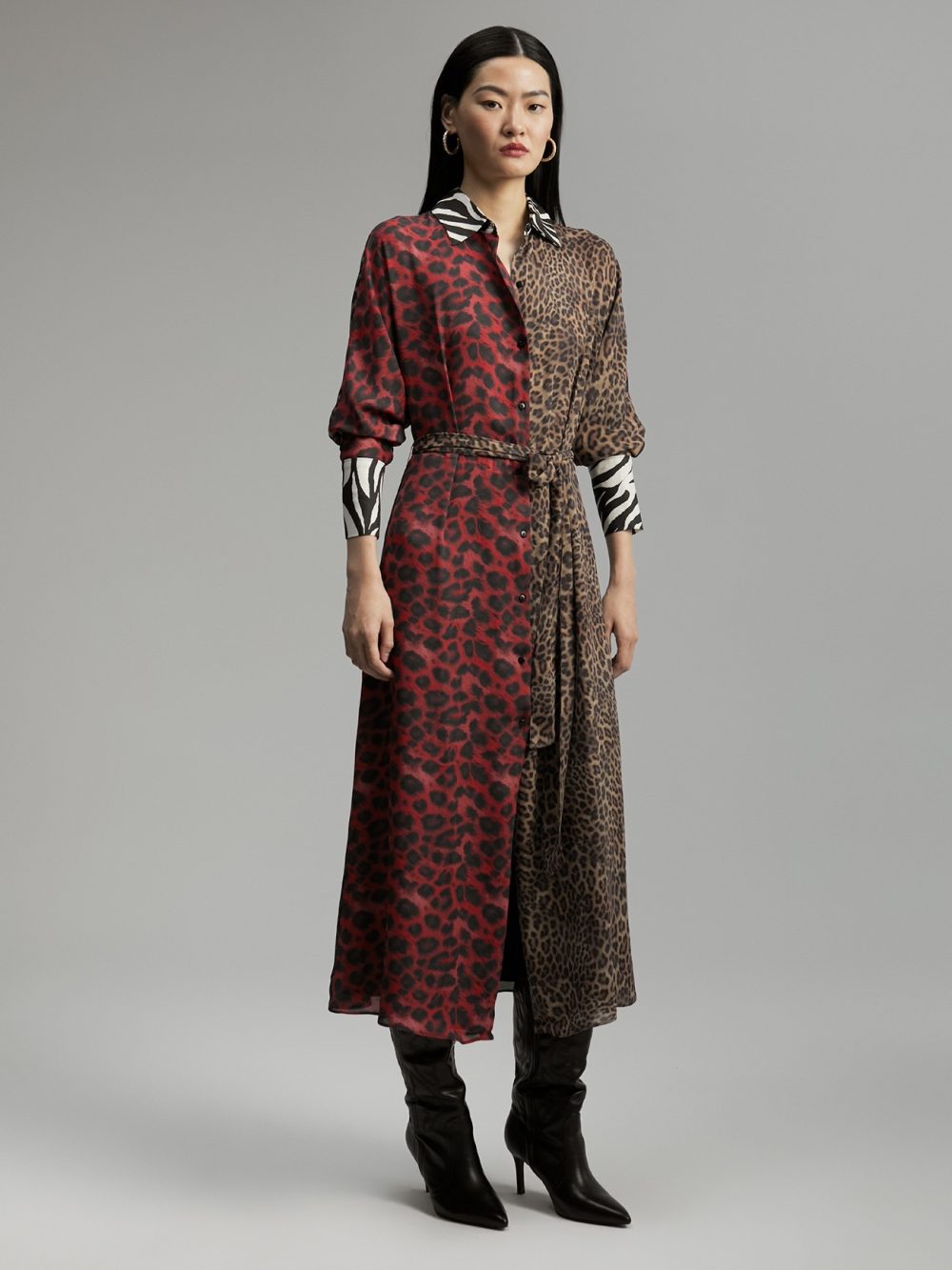 Multicolored Animal Print Dress