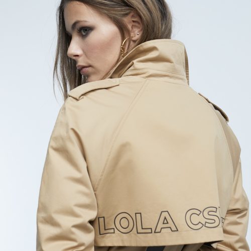 Trench Coat With Logo Detail