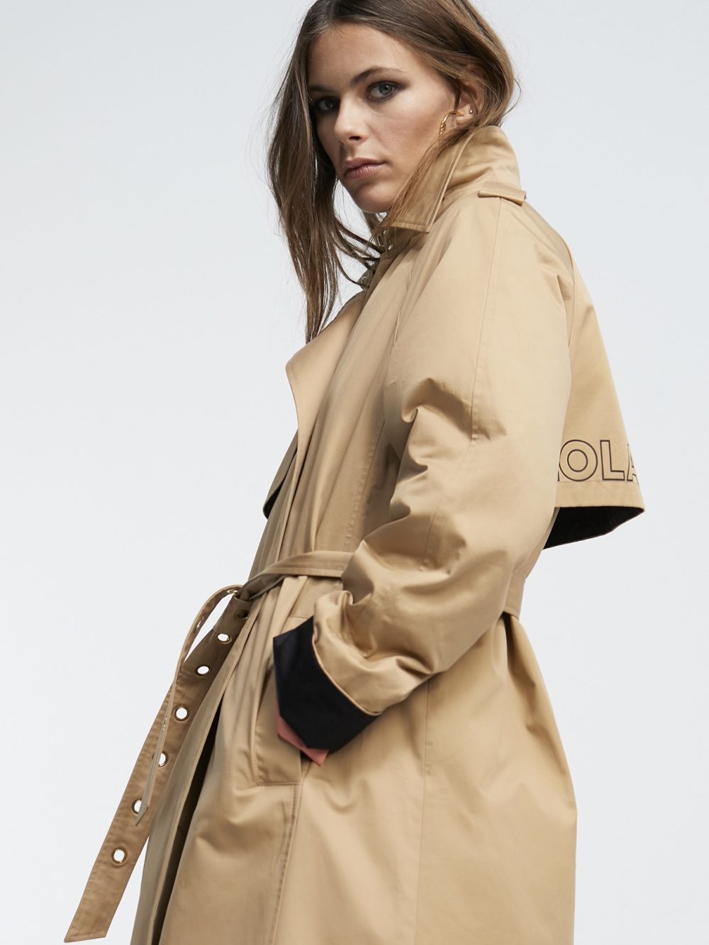 Trench Coat With Logo Detail
