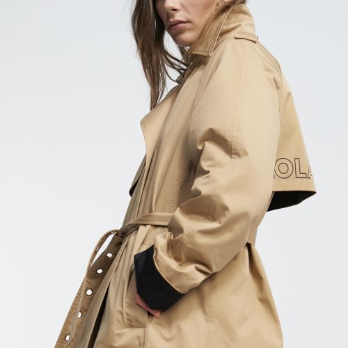 Trench Coat With Logo Detail