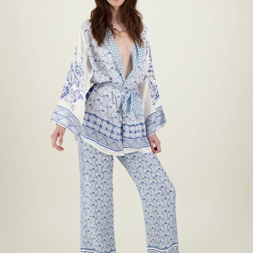 Lucia Kimono Belted Jacket Amalfi