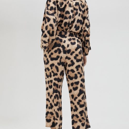 Animal Print Palazzo Trousers