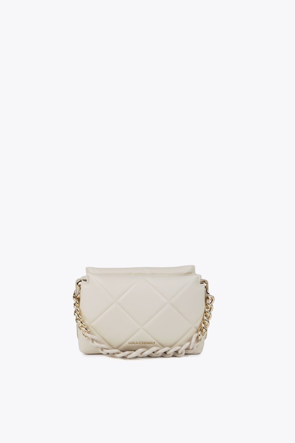 Padded Crossbody Ecru Bag