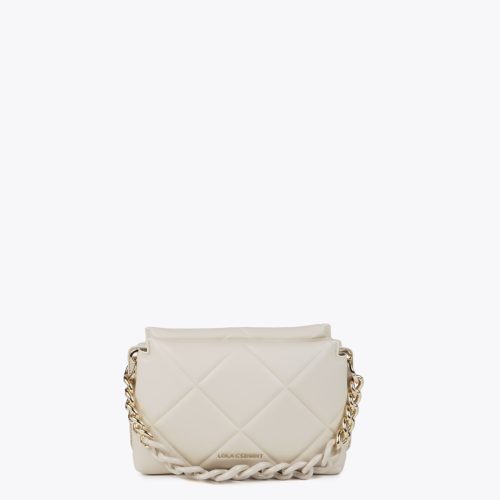 Padded Crossbody Ecru Bag
