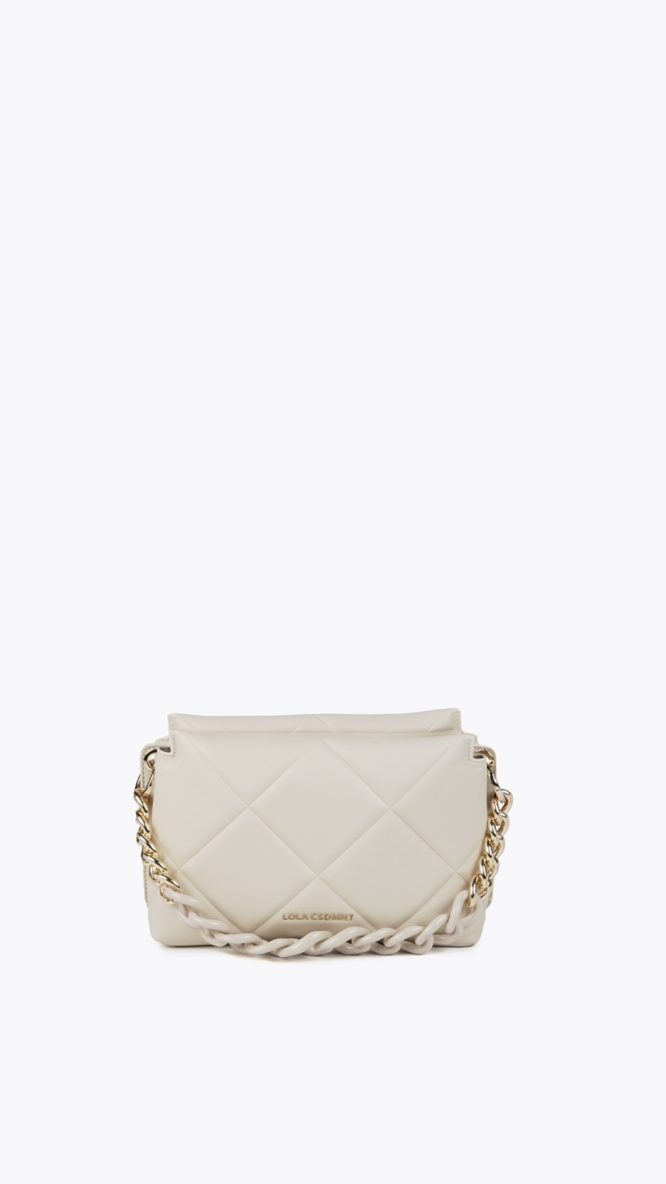 Padded Crossbody Ecru Bag