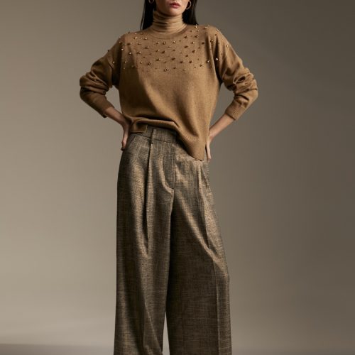Wide Leg Check pants