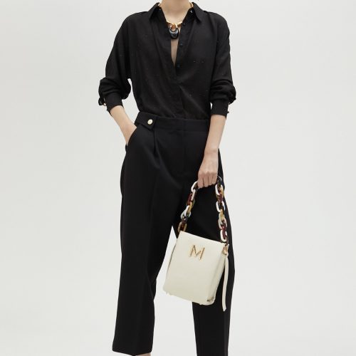 Black Shirt With Rhinestone Retail