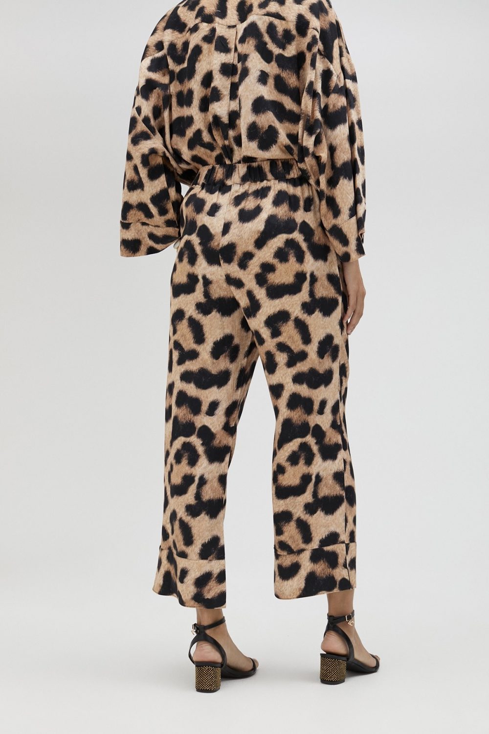 Animal Print Palazzo Trousers