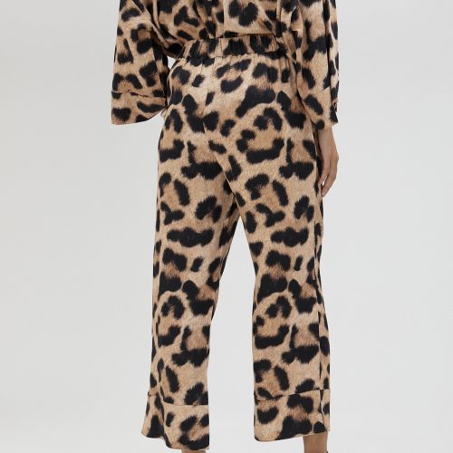 Animal Print Palazzo Trousers