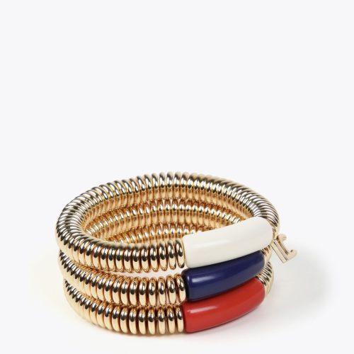 Pack of Bracelets with Colored Acrylic Pieces