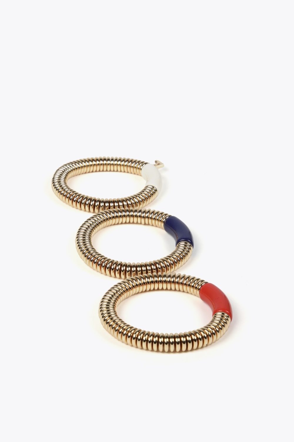 Pack of Bracelets with Colored Acrylic Pieces