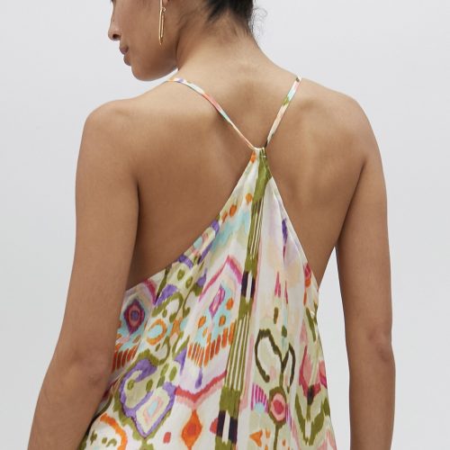 Ethnic Long Dress with Beading