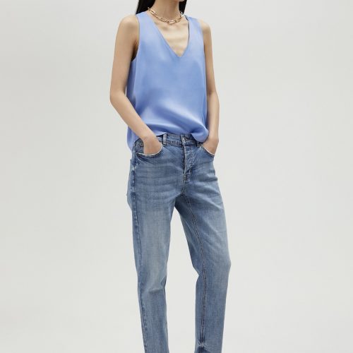 Basic Strappy Top Light Blue