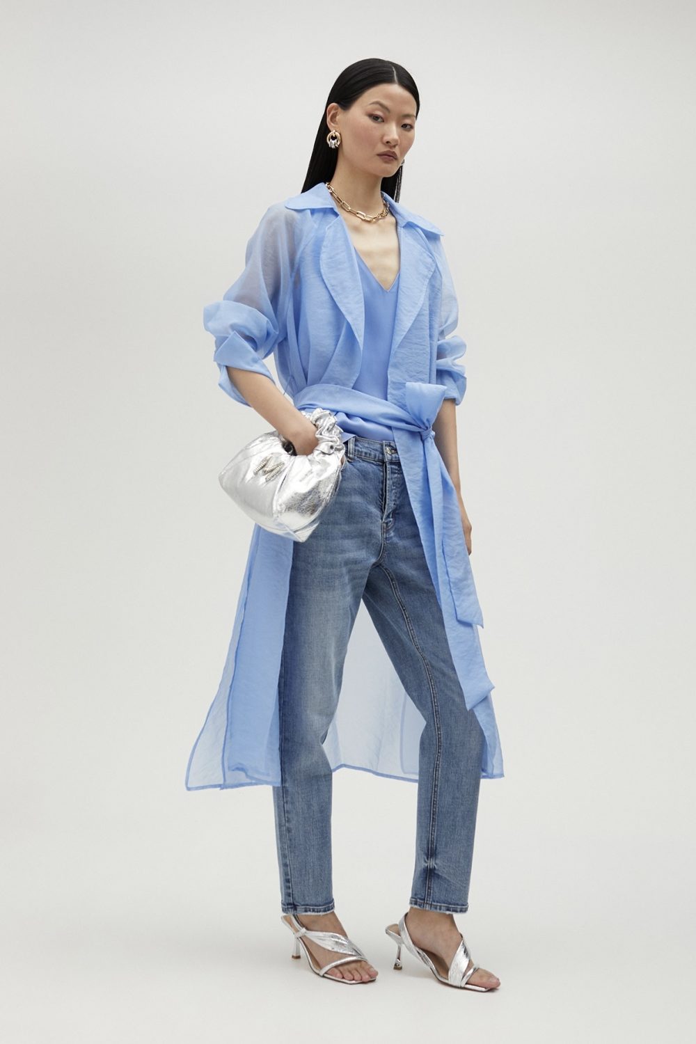 Basic Strappy Top Light Blue