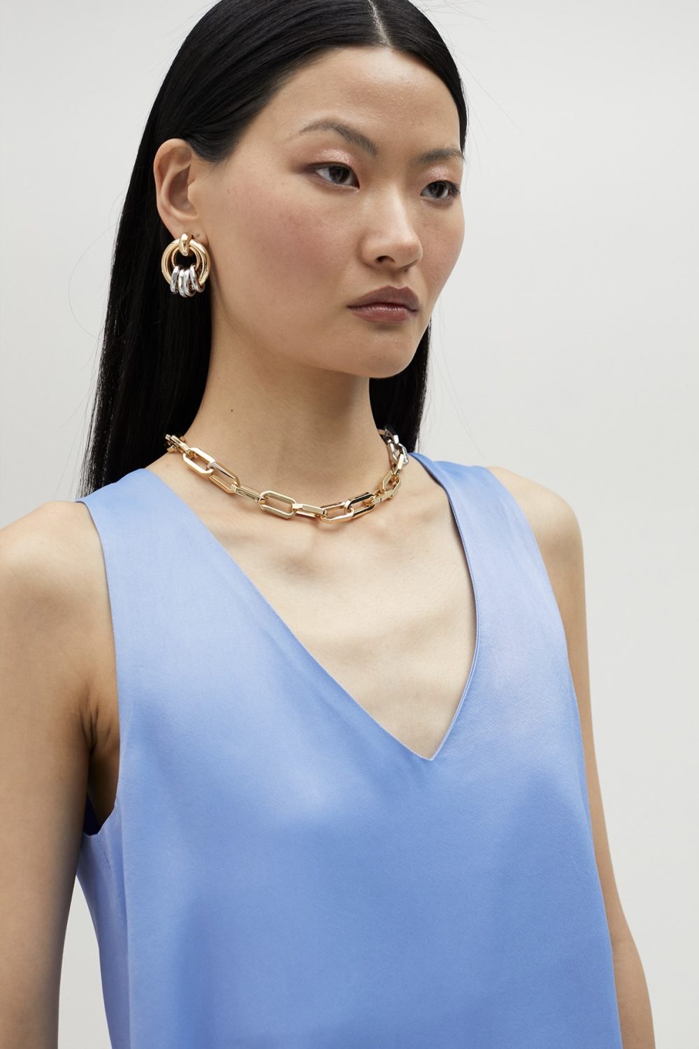 Basic Strappy Top Light Blue