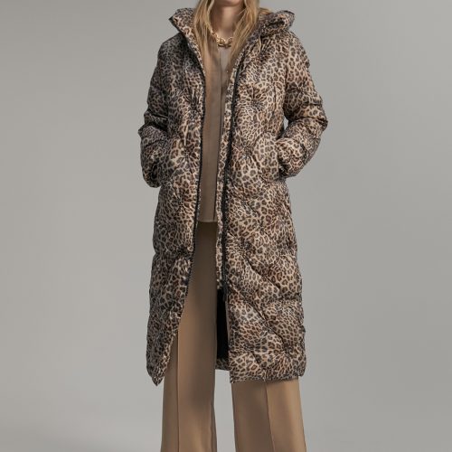 Puffer Coat With Contrast Lining
