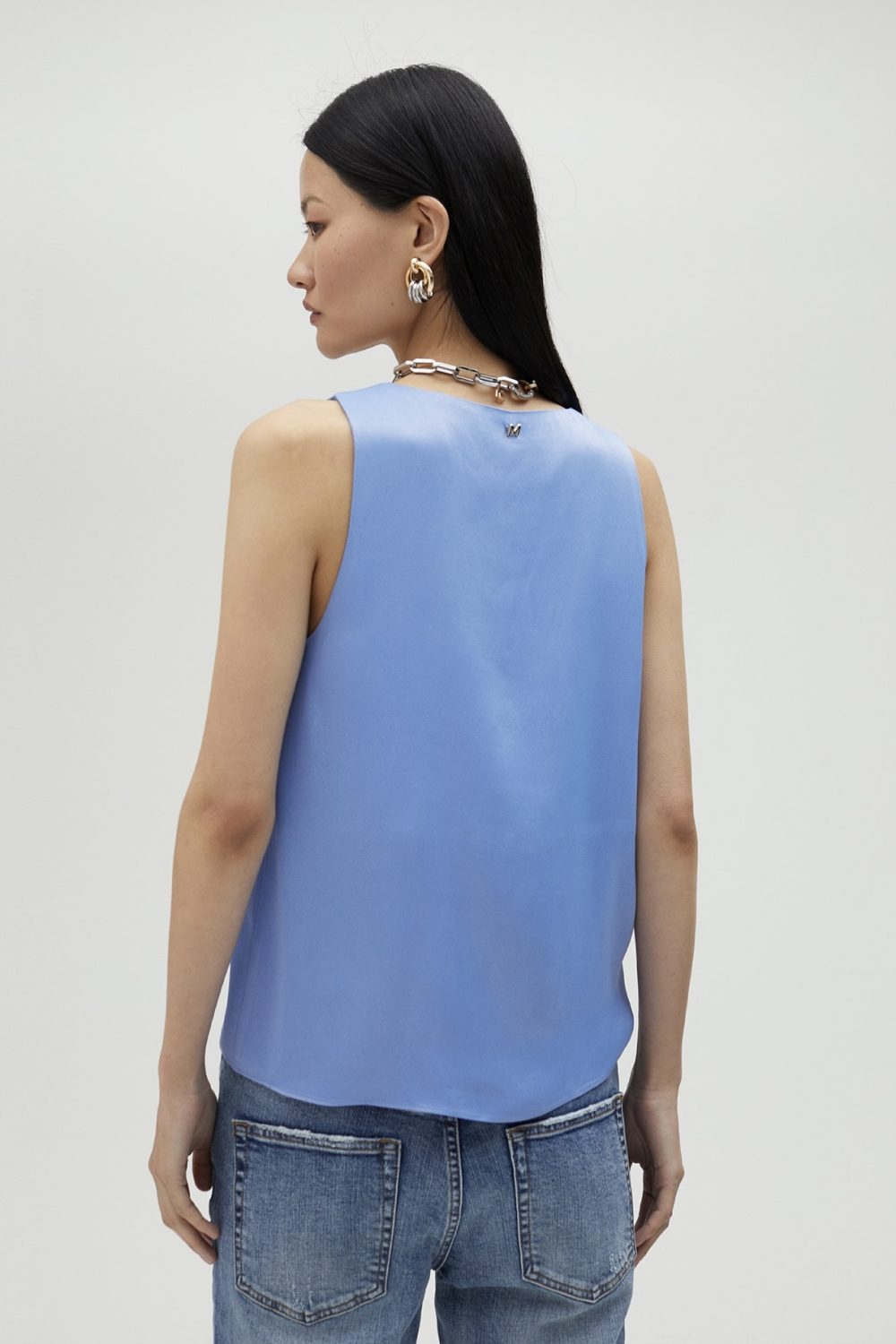Basic Strappy Top Light Blue