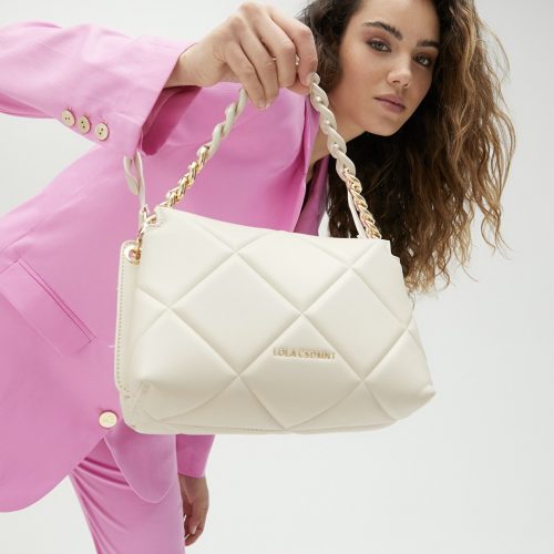 Padded Crossbody Ecru Bag