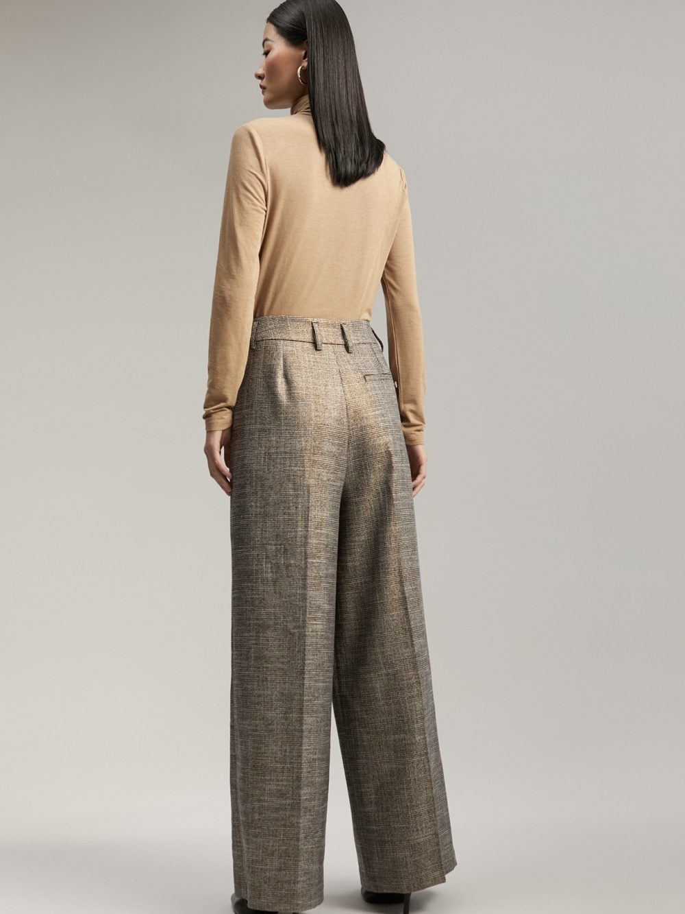 Wide Leg Check pants