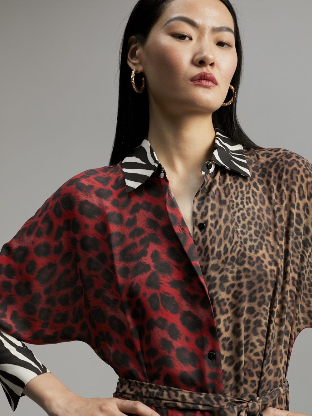 Multicolored Animal Print Dress