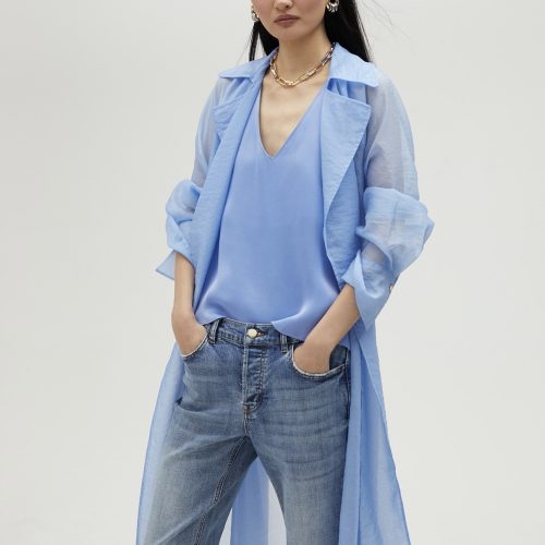 Basic Strappy Top Light Blue