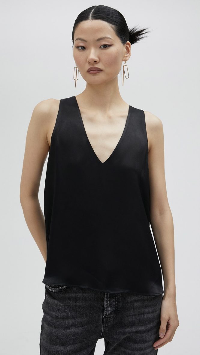 Basic Strappy Top Black