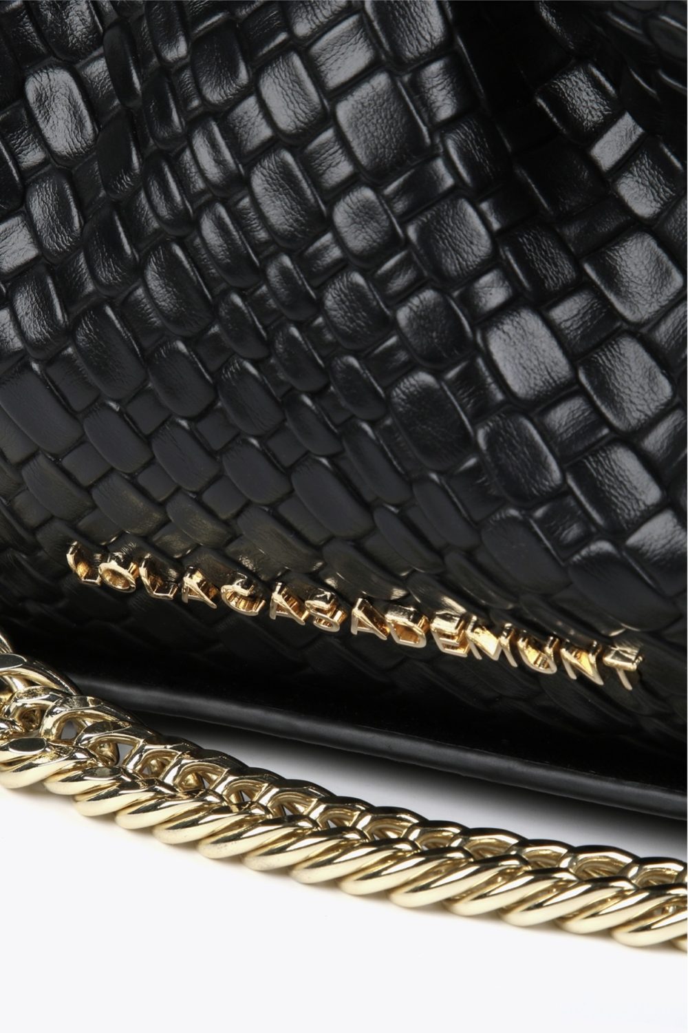 Woven Crossbody Bag with Chain