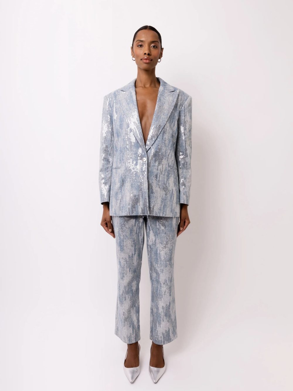 Teddie Embellished Straight Leg Pants