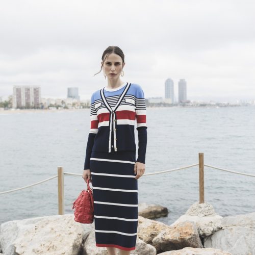 Multicoloured Striped Cardigan
