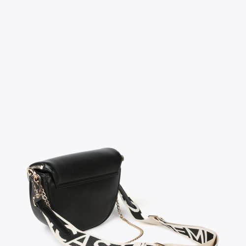 Crossbody Bag with Square Metal Eyelets