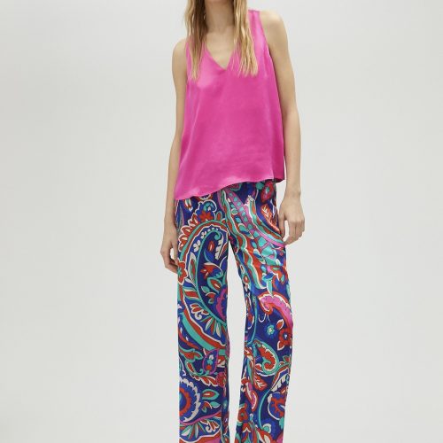 Basic Strappy Top Fuchsia