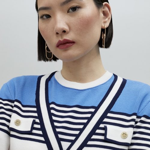 Multicoloured Striped Cardigan