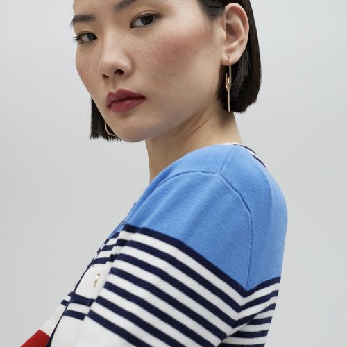 Multicoloured Striped Cardigan