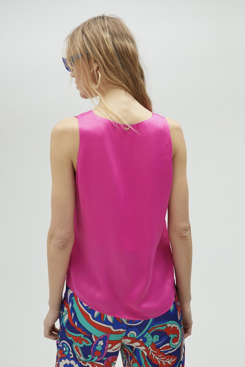 Basic Strappy Top Fuchsia
