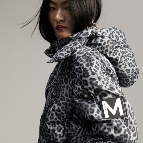 Quilted Animal Print Anorak