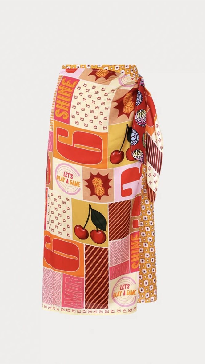 Lucky Me Ambar Wrap Skirt