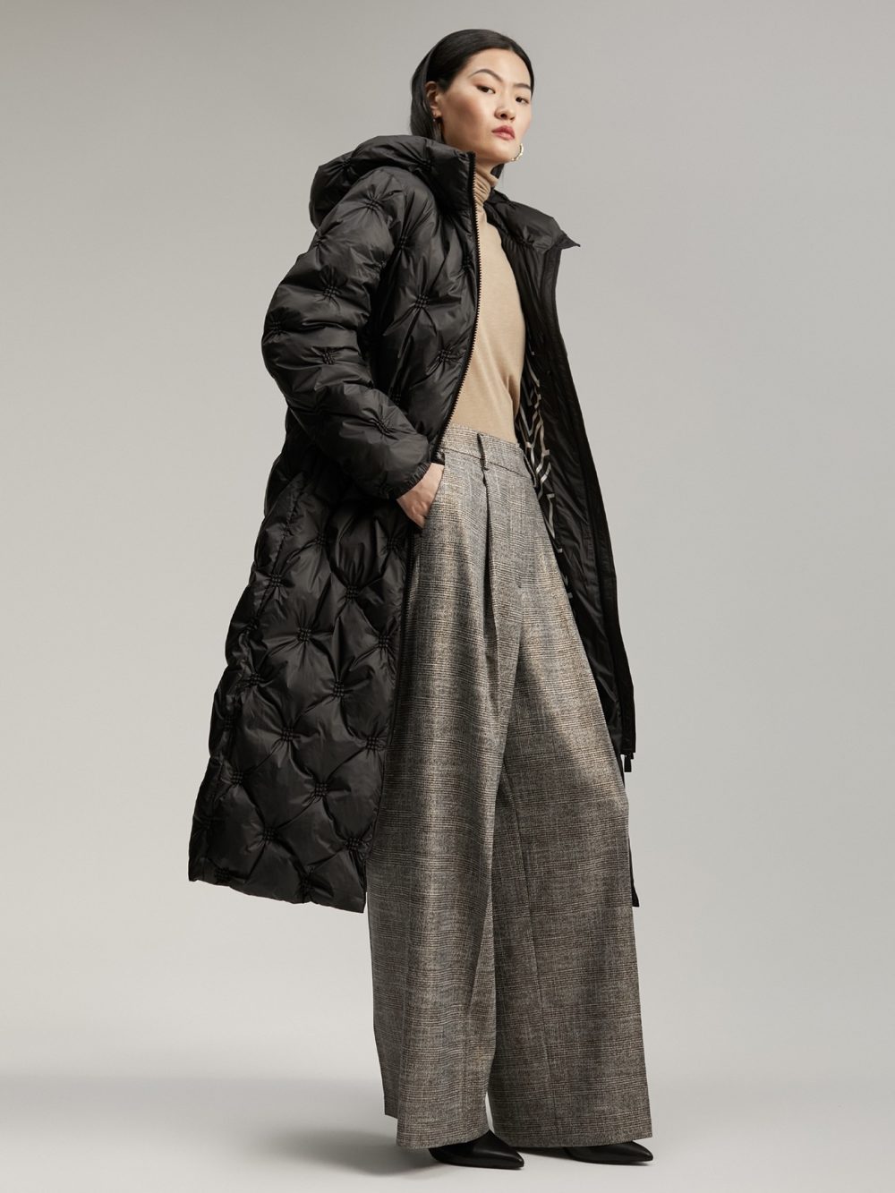 Wide Leg Check pants