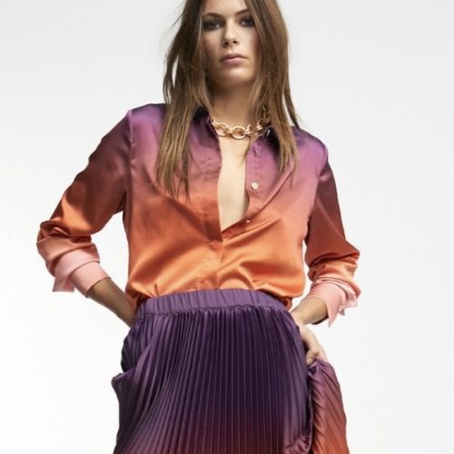 Ombre Satin Shirt